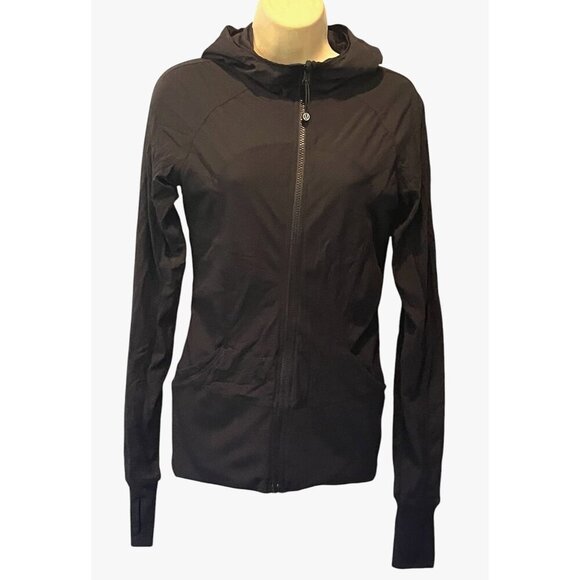 Lululemon In Flux Black Reversible Full Zip Hoodie Jacket - Picture 6 of 16